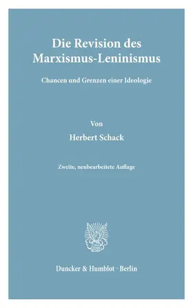 Schack | Die Revision des Marxismus-Leninismus. | E-Book | sack.de