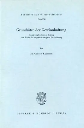 Kellmann |  Grundsätze der Gewinnhaftung. | eBook | Sack Fachmedien