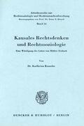 Knauthe |  Kausales Rechtsdenken und Rechtssoziologie. | eBook | Sack Fachmedien