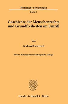 Oestreich | Geschichte der Menschenrechte und Grundfreiheiten im Umriß. | E-Book | sack.de