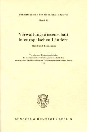  Verwaltungswissenschaft in europäischen Ländern. | eBook | Sack Fachmedien