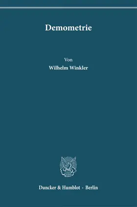 Winkler | Demometrie. | E-Book | www.sack.de