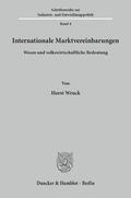Wruck |  Internationale Marktvereinbarungen. | eBook | Sack Fachmedien