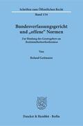 Geitmann |  Bundesverfassungsgericht und »offene« Normen | eBook | Sack Fachmedien