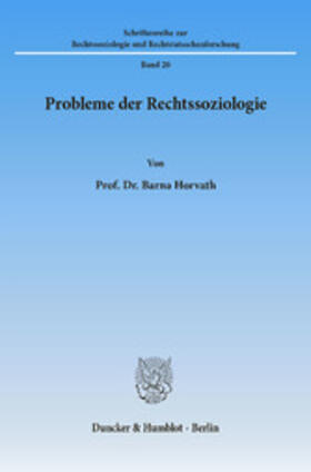 Horvath | Probleme der Rechtssoziologie. | E-Book | sack.de