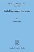 Leisner |  Sozialbindung des Eigentums. | eBook | Sack Fachmedien