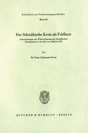 Storm |  Der Schwäbische Kreis als Feldherr. | eBook | Sack Fachmedien