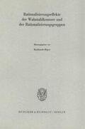 Röper |  Rationalisierungseffekte der Walzstahlkontore und der Rationalisierungsgruppen. | eBook | Sack Fachmedien