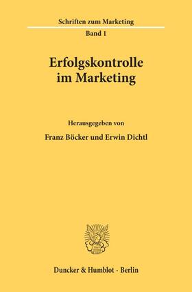Böcker / Dichtl | Erfolgskontrolle im Marketing. | E-Book | sack.de