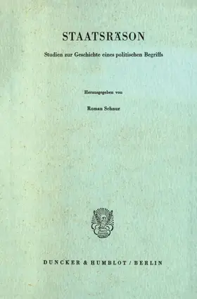 Schnur |  Staatsräson. | eBook | Sack Fachmedien