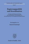 Siedentopf |  Regierungspolitik und Koordination. | eBook | Sack Fachmedien