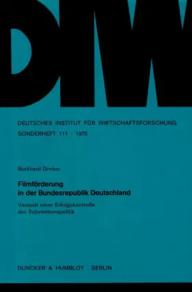 Dreher | Filmförderung in der Bundesrepublik Deutschland. | E-Book | sack.de