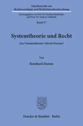 Damm |  Systemtheorie und Recht. | eBook | Sack Fachmedien