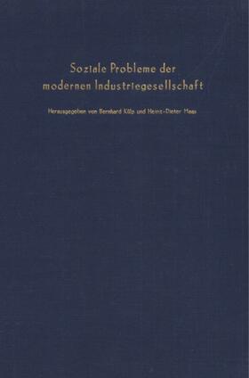 Külp / Haas | Soziale Probleme der modernen Industriegesellschaft. | E-Book | sack.de