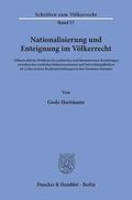 Hartmann |  Nationalisierung und Enteignung im Völkerrecht. | eBook | Sack Fachmedien