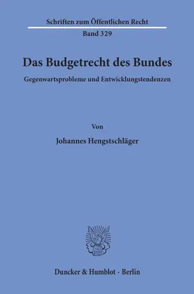 Hengstschläger |  Das Budgetrecht des Bundes. | eBook | Sack Fachmedien