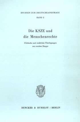 Die KSZE und die Menschenrechte. | E-Book | sack.de