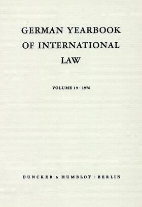 Delbrück / Zimmermann / Hofmann | German Yearbook of International Law / Jahrbuch für Internationales Recht | E-Book | sack.de