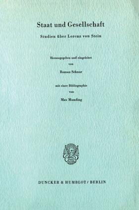 Schnur |  Staat und Gesellschaft. | eBook | Sack Fachmedien
