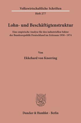 Knorring | Lohn- und Beschäftigtenstruktur. | E-Book | sack.de
