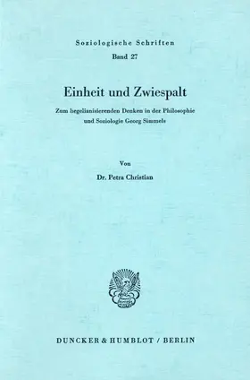 Christian | Einheit und Zwiespalt. | E-Book | www.sack.de