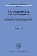 Picot |  Gewinnumverteilung und Verfassungsrecht. | eBook | Sack Fachmedien