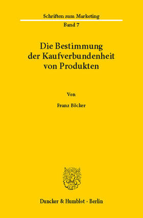Böcker | Die Bestimmung der Kaufverbundenheit von Produkten | E-Book | sack.de