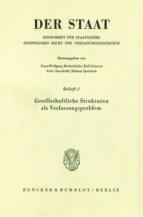  Gesellschaftliche Strukturen als Verfassungsproblem. | eBook | Sack Fachmedien