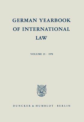 Delbrück / Zimmermann / Hofmann | German Yearbook of International Law / Jahrbuch für Internationales Recht | E-Book | sack.de