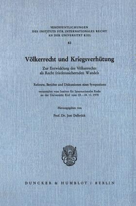 Delbrück | Völkerrecht und Kriegsverhütung. | E-Book | sack.de