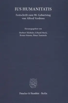 Miehsler / Tammelo / Mock |  Ius Humanitatis. | eBook | Sack Fachmedien