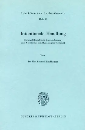 Kindhäuser |  Intentionale Handlung | eBook | Sack Fachmedien