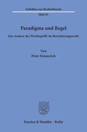 Emmerich | Paradigma und Regel. | E-Book | sack.de