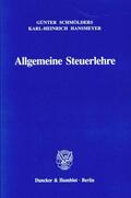 Schmölders |  Allgemeine Steuerlehre. | eBook | Sack Fachmedien