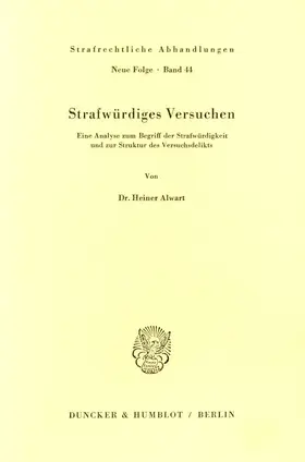 Alwart | Strafwürdiges Versuchen. | E-Book | sack.de