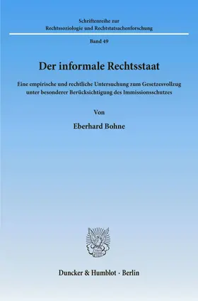 Bohne |  Der informale Rechtsstaat. | eBook | Sack Fachmedien