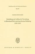 Springorum |  Entstehung und Aufbau der Verwaltung in Rheinland-Pfalz nach dem Zweiten Weltkrieg (1945–1947). | eBook | Sack Fachmedien
