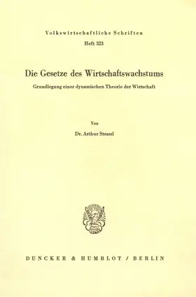 Strassl | Die Gesetze des Wirtschaftswachstums. | E-Book | sack.de