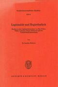 Heidorn |  Legitimität und Regierbarkeit. | eBook | Sack Fachmedien