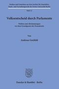 Greifeld |  Volksentscheid durch Parlamente. | eBook | Sack Fachmedien