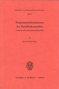 Ulmer |  Programminformationen der Rundfunkanstalten in kartell- und wettbewerbsrechtlicher Sicht. | eBook | Sack Fachmedien