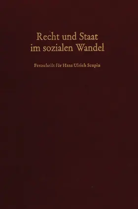 Achterberg / Wyduckel / Krawietz |  Recht und Staat im sozialen Wandel. | eBook | Sack Fachmedien