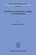 Köck |  Rechtliche und politische Aspekte von Konkordaten. | eBook | Sack Fachmedien