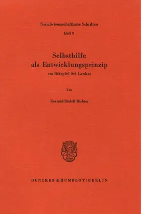 Richter |  Selbsthilfe als Entwicklungsprinzip am Beispiel Sri Lankas. | eBook | Sack Fachmedien