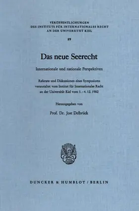 Delbrück |  Das neue Seerecht. | eBook | Sack Fachmedien