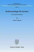 Hirsch |  Rechtssoziologie für Juristen. | eBook | Sack Fachmedien