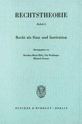 Mayer-Maly / Strasser / Weinberger |  Recht als Sinn und Institution. | eBook | Sack Fachmedien