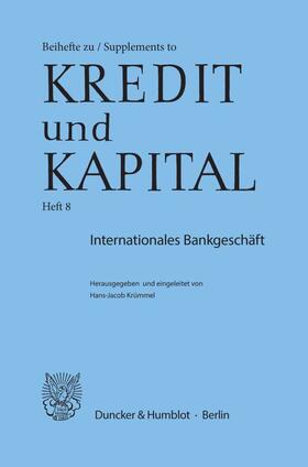 Krümmel | Internationales Bankgeschäft. | E-Book | sack.de