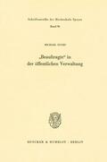 Fuchs |  "Beauftragte" in der öffentlichen Verwaltung. | eBook | Sack Fachmedien