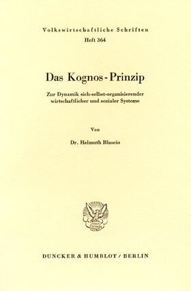 Blaseio | Das Kognos-Prinzip | E-Book | sack.de
